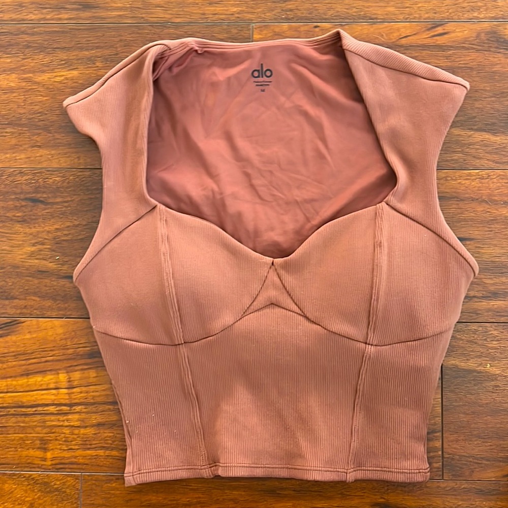 Alo yoga crop bustier top